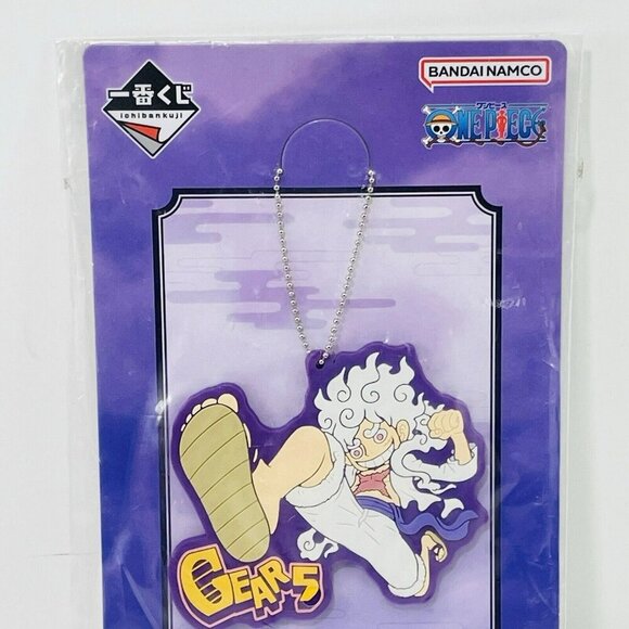 Bandai One Piece Monkey Luffy Gear 5 Ichiban Kuji Keyring Keychain Figure Rubber - Picture 5 of 10